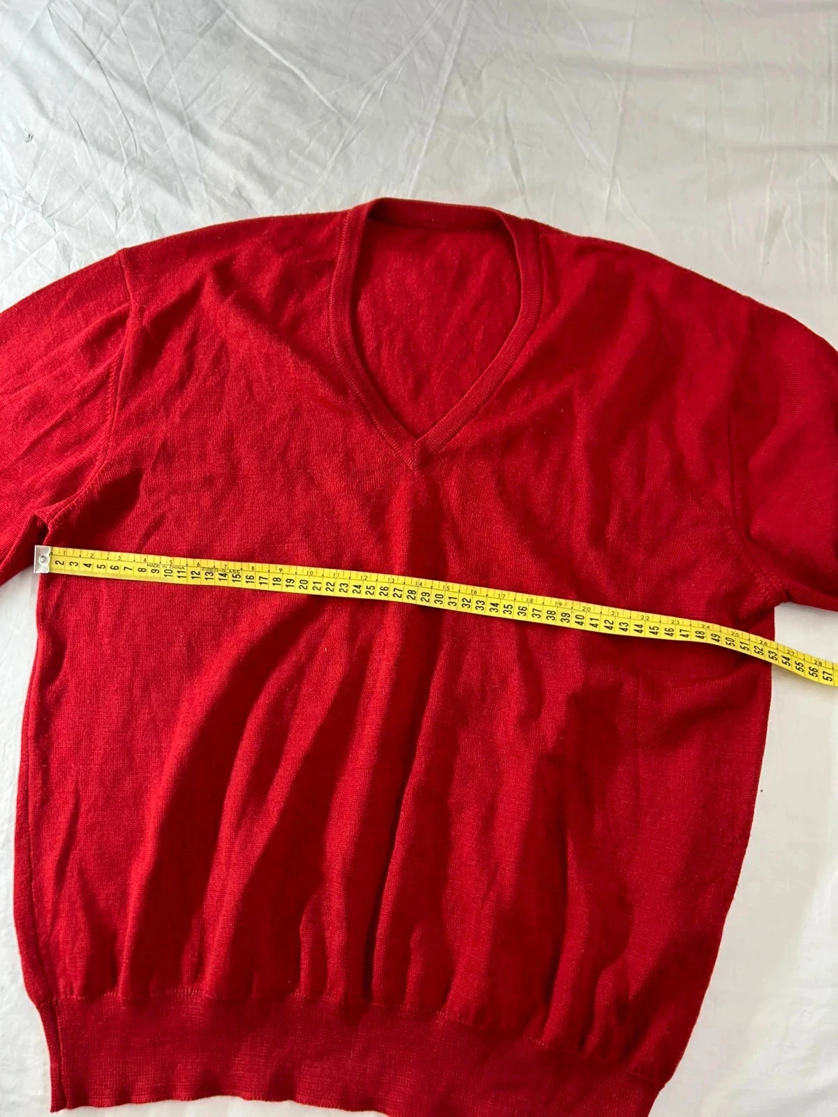 Rode vintage blouse met korte mouwen – photo 7